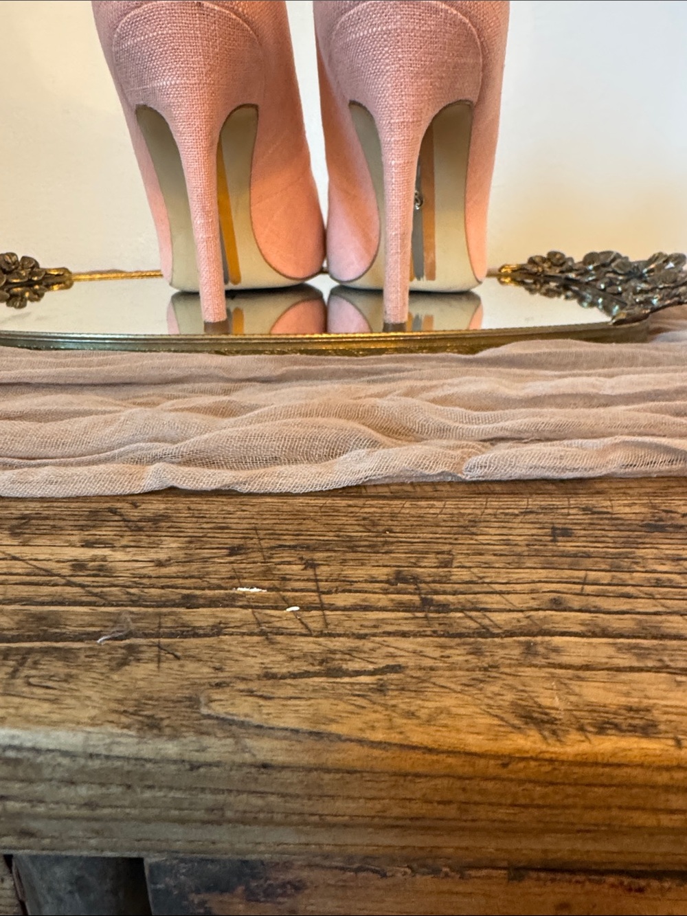 Sam Edelman Pink Beaded Pointed Toe Pumps - Picture 10 of 11